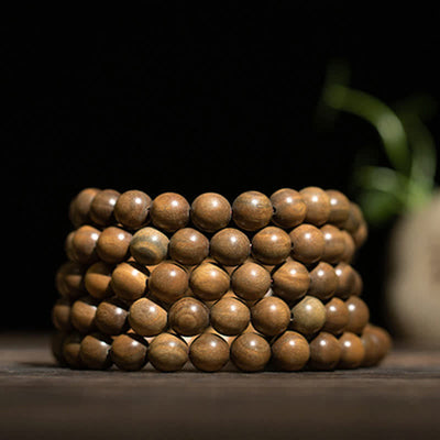 Buddha Stones Green Sandalwood Positive Peace Bracelet Bracelet BS 14