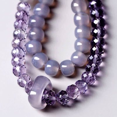 Buddha Stones Natural Amethyst Crystal Meditation Healing Bracelet Bracelet BS 13
