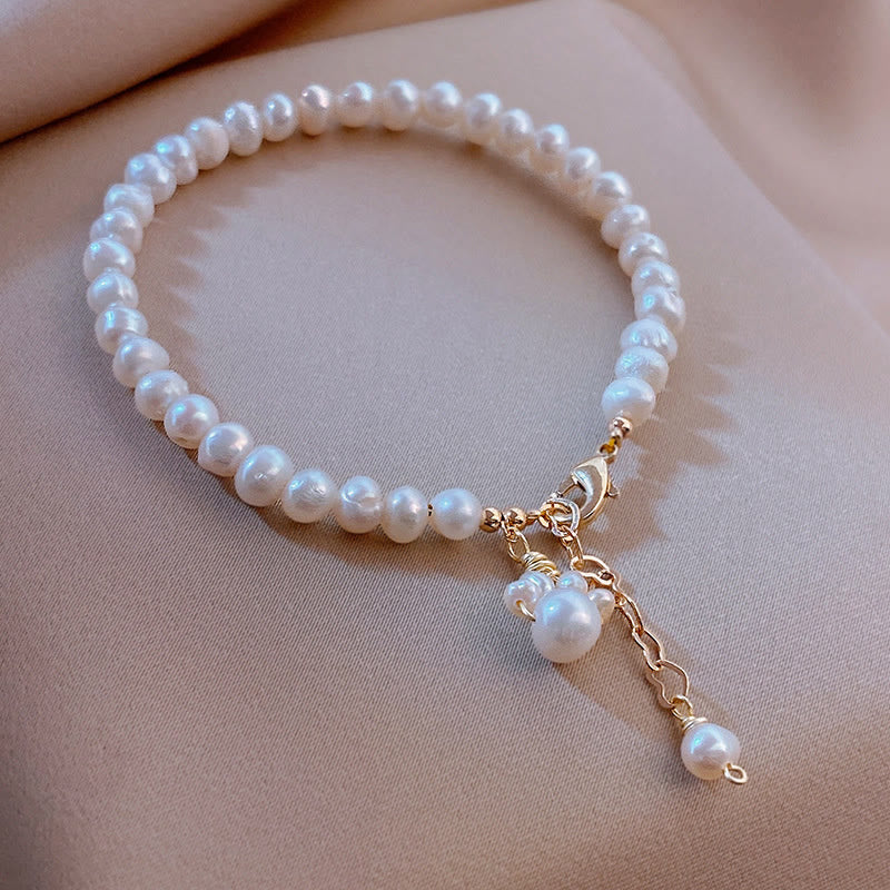 Buddha Stones Pearl Cat Paw Healing Chain Bracelet Bracelet BS 2