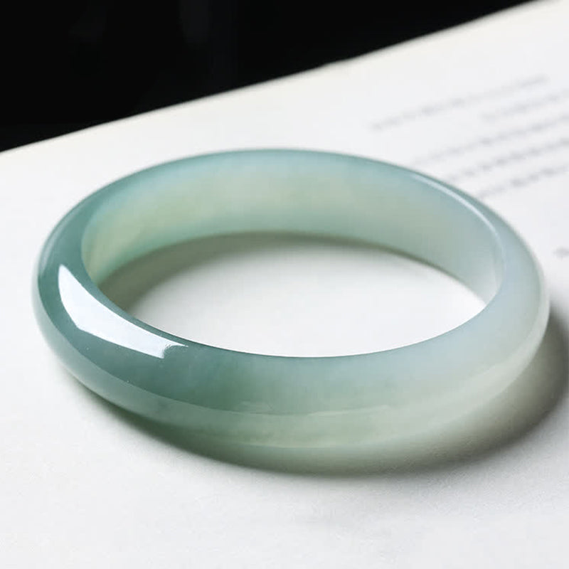 Buddha Stones Jade Abundance Luck Healing Bangle Bracelet Bracelet Cuff Bangle BS 1