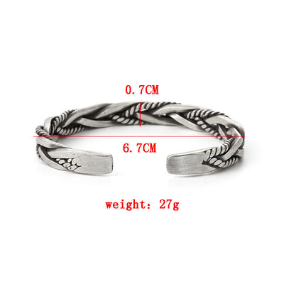 FREE Today: Balance Energy Retro Twisted Design Cuff Bracelet Bangle FREE FREE 8