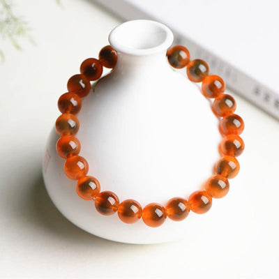 Buddha Stones Natural Colorful Candy Agate Harmony Strength Bead Bracelet Bracelet BS 15