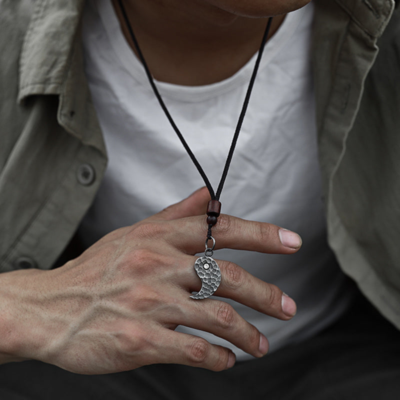 Buddha Stones 990 Sterling Silver Yin Yang Balance Harmony Necklace Pendant (Extra 30% Off | USE CODE: FS30) - image 7