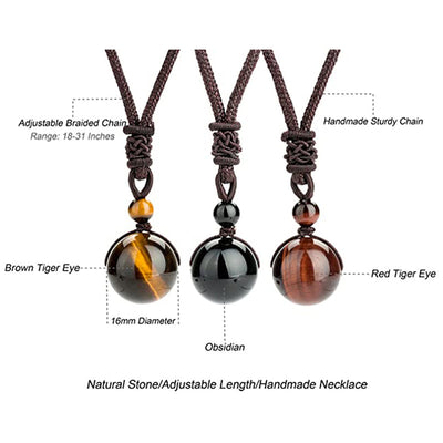 Buddha Stones Tibetan Tiger's Eye Bracelet Necklace Set Necklace, Bracelet BS 12