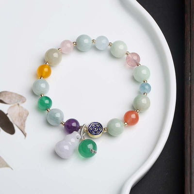 Buddha Stones Lucky Bracelet Gourd Jade Bracelet Bracelet BS 2
