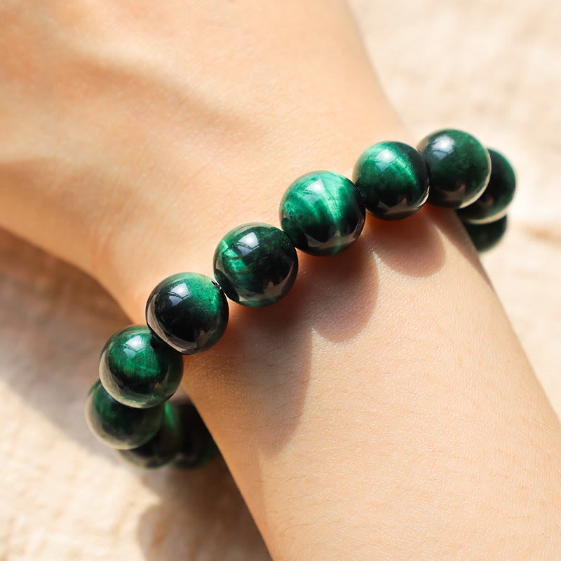 Bracelet de guérison énergétique Foviel en œil de tigre