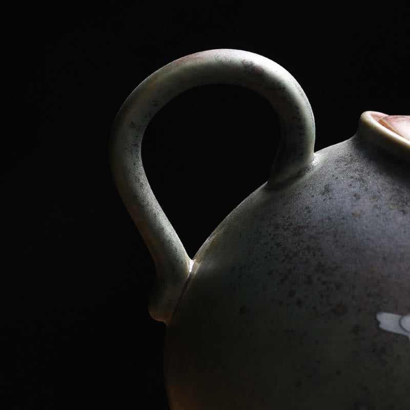 Buddha Stones White Crane Cloud Chinese Gongfu Tea Ceramic Kung Fu Teapot Teapot BS 7