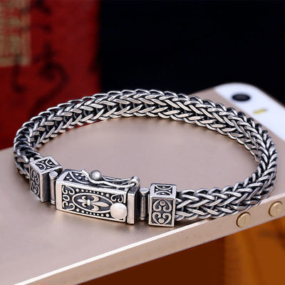 Buddha Stones Retro Dragon Keel Braided Design Balance Healing Bracelet Bracelet BS 3