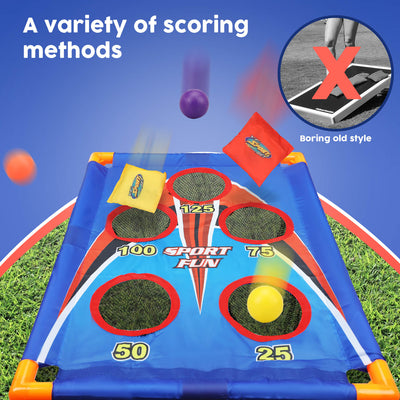 Juego de cornhole portátil Fidtoy para niños, para jugar en interiores y exteriores