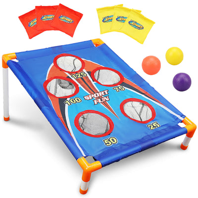 Juego de cornhole portátil Fidtoy para niños, para jugar en interiores y exteriores