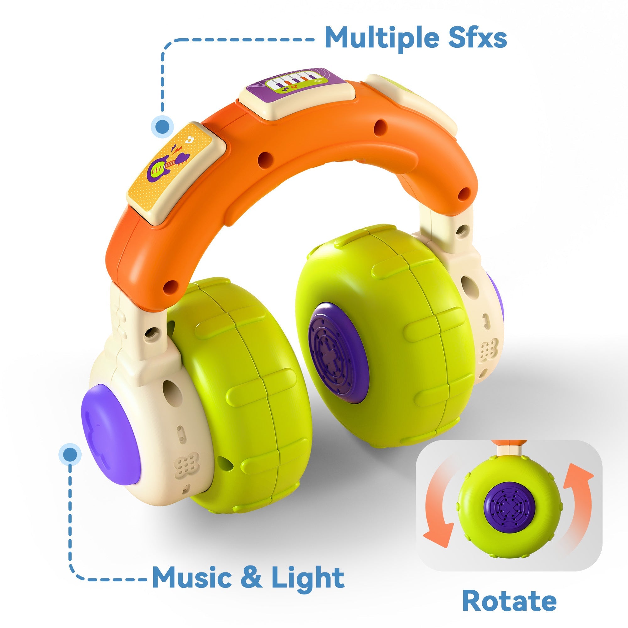 Fidtoy Baby Musical Headphone and Mouse Toy Set