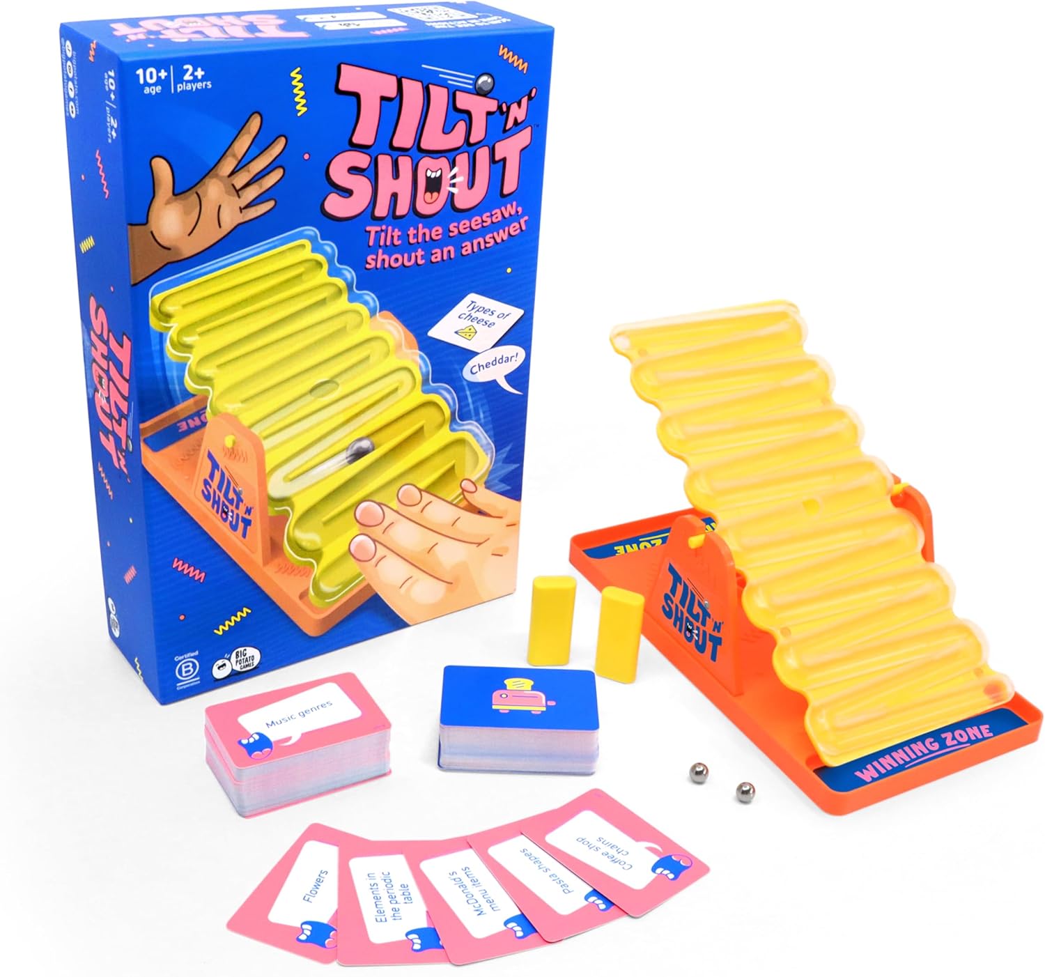 Tilt 'n' Shout: Un rápido juego de mesa familiar con balancín - 602