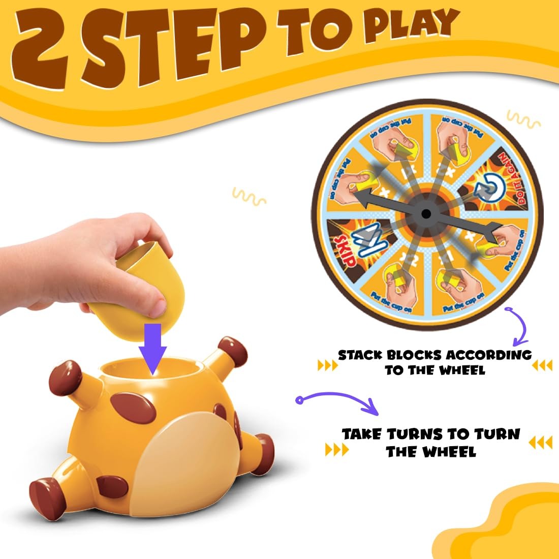 Jeu d'empilage amusant La Girafe qui Chute - 813