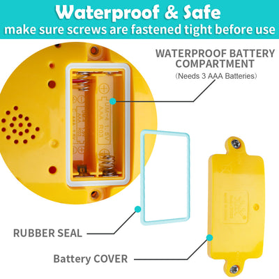 Fidtoy Beaver Bath Toy with Water Spray and Lights