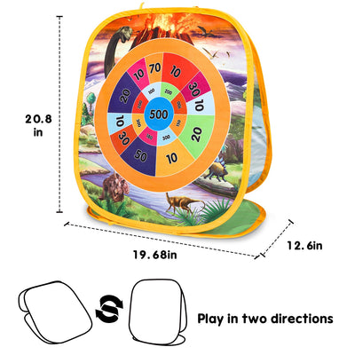 Juego Fidtoy Ocean Bean Bag Toss 2 en 1, juego para niños al aire libre