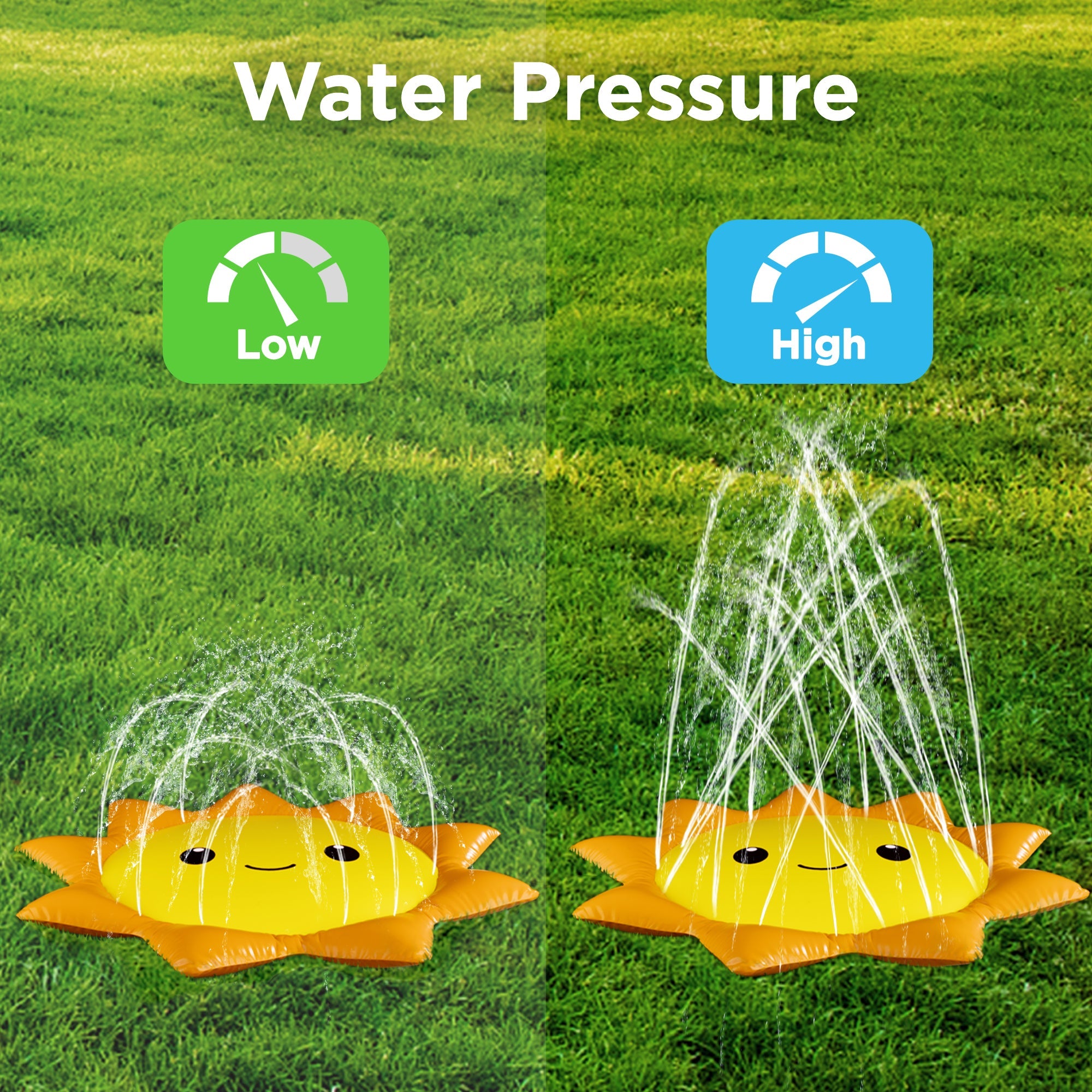 Fidtoy Sunshine Splash Pad for Kids Outdoor Water Play