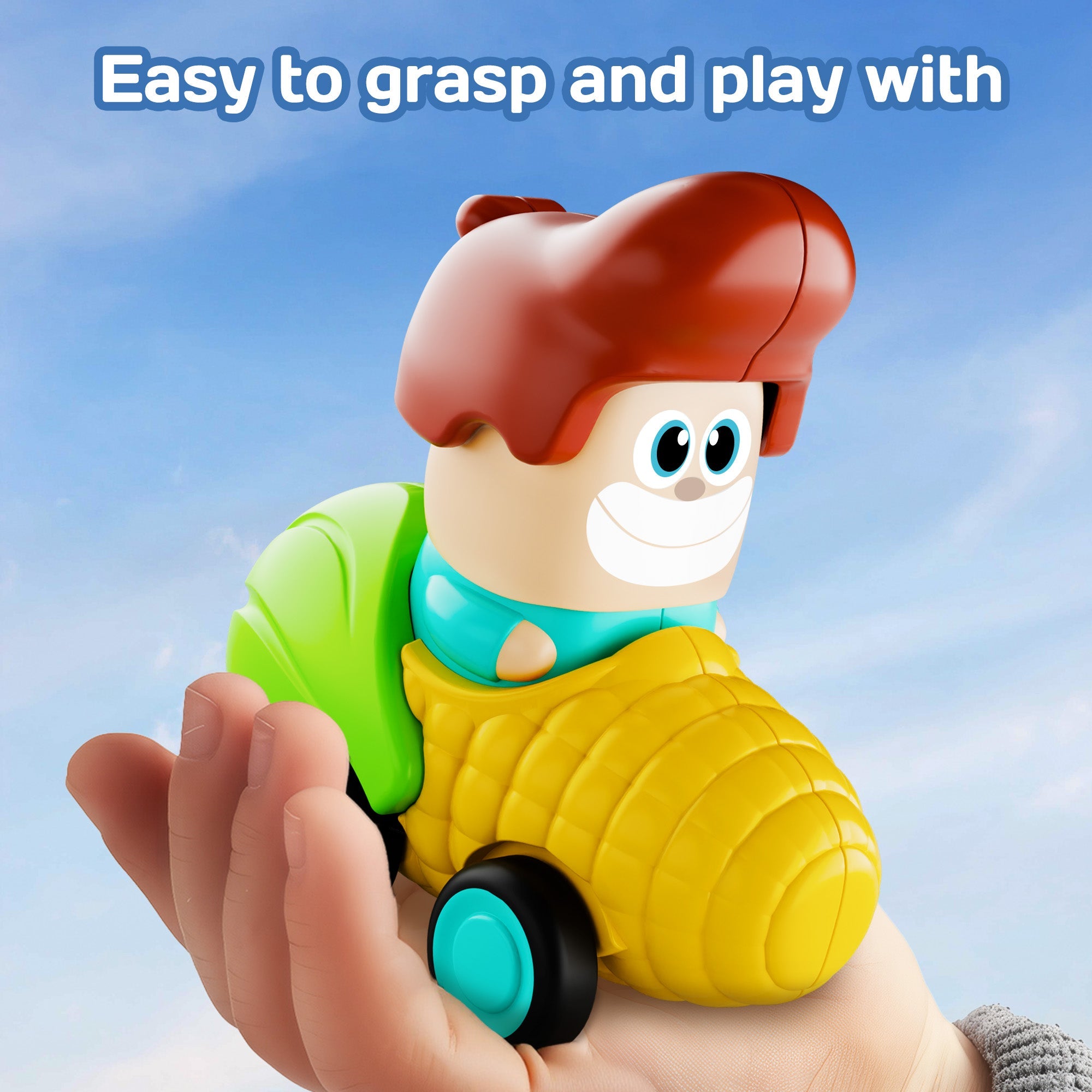 Fidtoy 6PCS Press to Go Car Toys for Toddlers