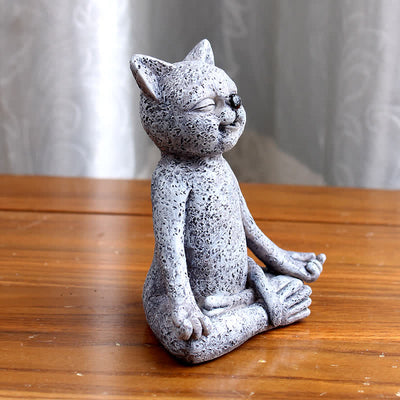 Buddha Stones Meditating Zen Dog Cat Frog Decoration Decorations BS 6