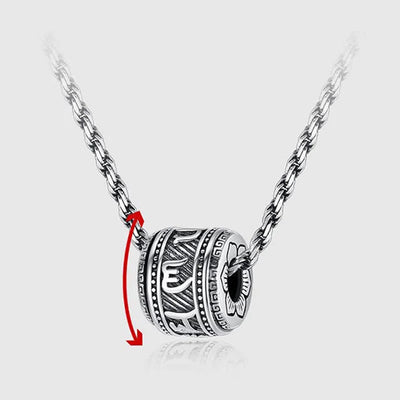 Buddha Stones Tibet Om Mani Padme Hum Protection Necklace Pendant Necklaces & Pendants BS 3