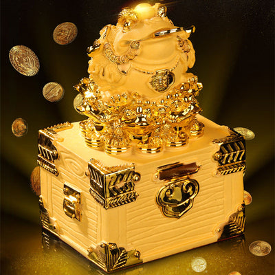 Buddha Stones Feng Shui Money Frog Statue Luck Wealth Decoration Decorations BS Large 20.5*16.2*34.5cm