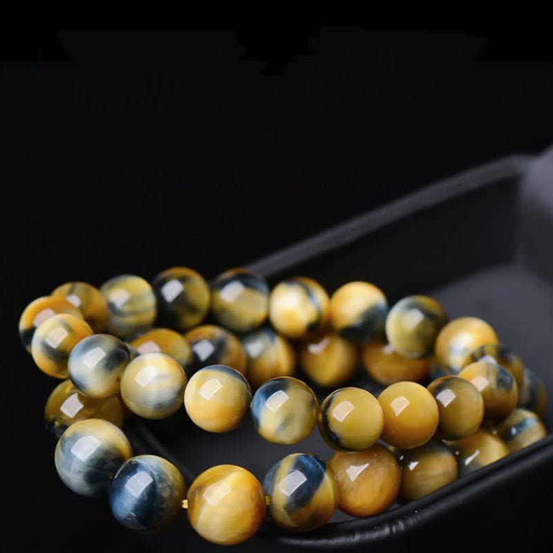 Buddha Stones Tiger Eye Protection Courage Strength Bracelet Bracelet BS main