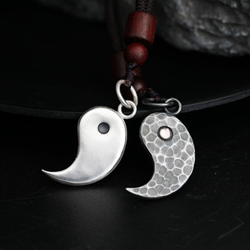 Buddha Stones 990 Sterling Silver Yin Yang Balance Harmony Necklace Pendant (Extra 30% Off | USE CODE: FS30) - image 17