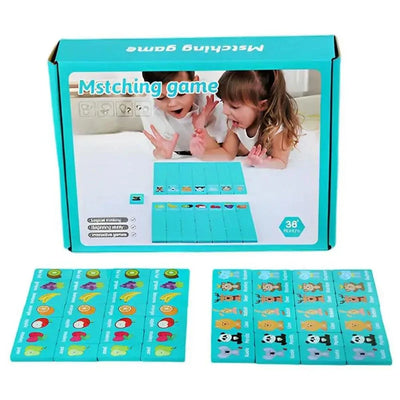 Jeu de mémoire en bois Fidtoy – Jouet éducatif pour les enfants de 3 ans et plus