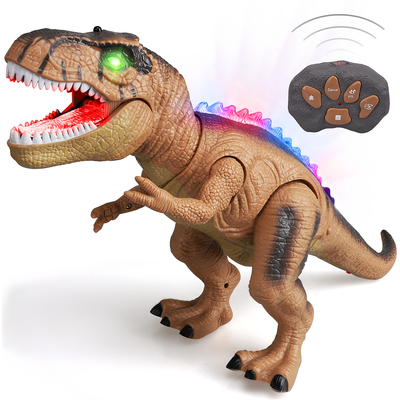 Fidtoy Remote Control LED Dinosaur Toy for Kids with Roar