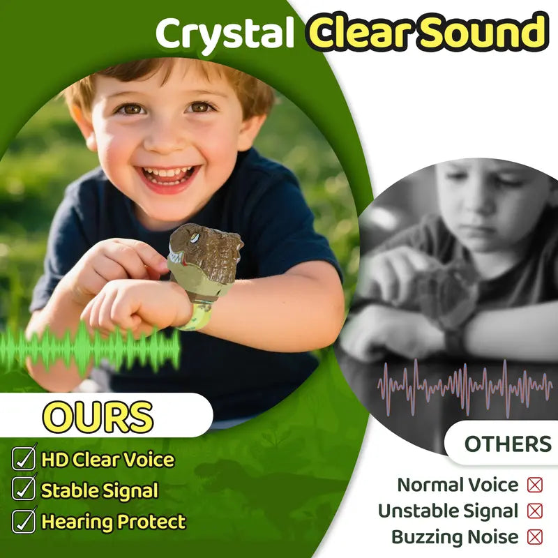 Walkie Talkies de Muñeca DinoTalk™ - Juego de Aventura Dino Manos Libres (Paquete de 2)