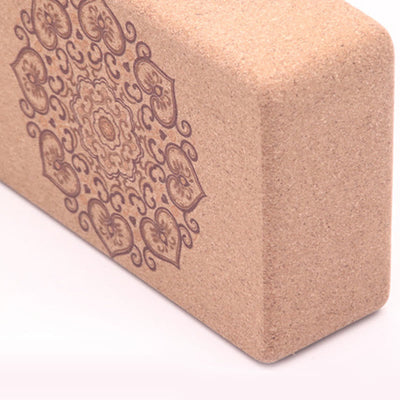 Buddha Stones Tibetan Mandala Mindful Yoga Cork Block Yoga Cork Block buddhastoneshop 14