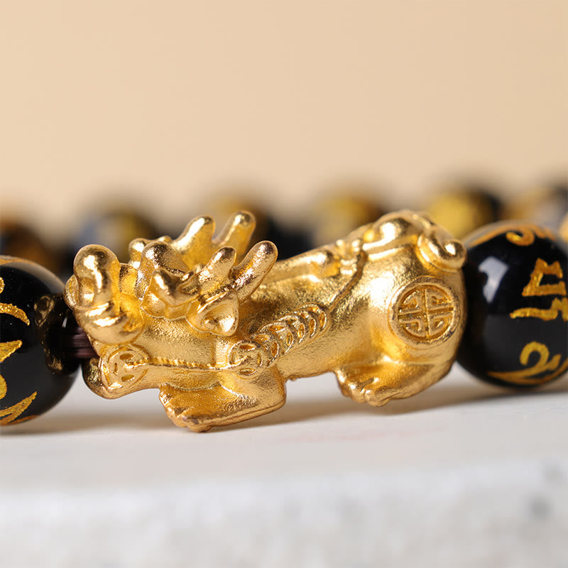 Buddha Stones "Blessings of Protection to Attract Wealth" PiXiu Bracelet Includes Gift Message Card - image 11