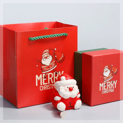 Adornos de Navidad de Madera Maciza Tallados a Mano