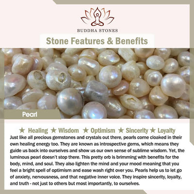Buddha Stones Natural Pearl Bead Luck Braid String Bracelet Bracelet BS 13