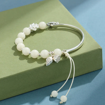 Buddha Stones Bodhi Seed Butterfly Lotus Luck Wealth Bracelet Bangle Bracelet BS 10