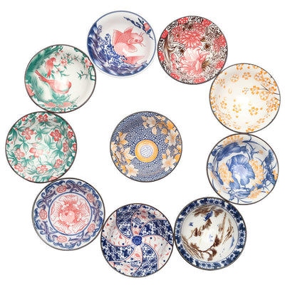 Buddha Stones Flowers Fu Character Mountains Lotus Cherry Blossoms Ceramic Teacup Kung Fu Tea Cup Cup BS 51