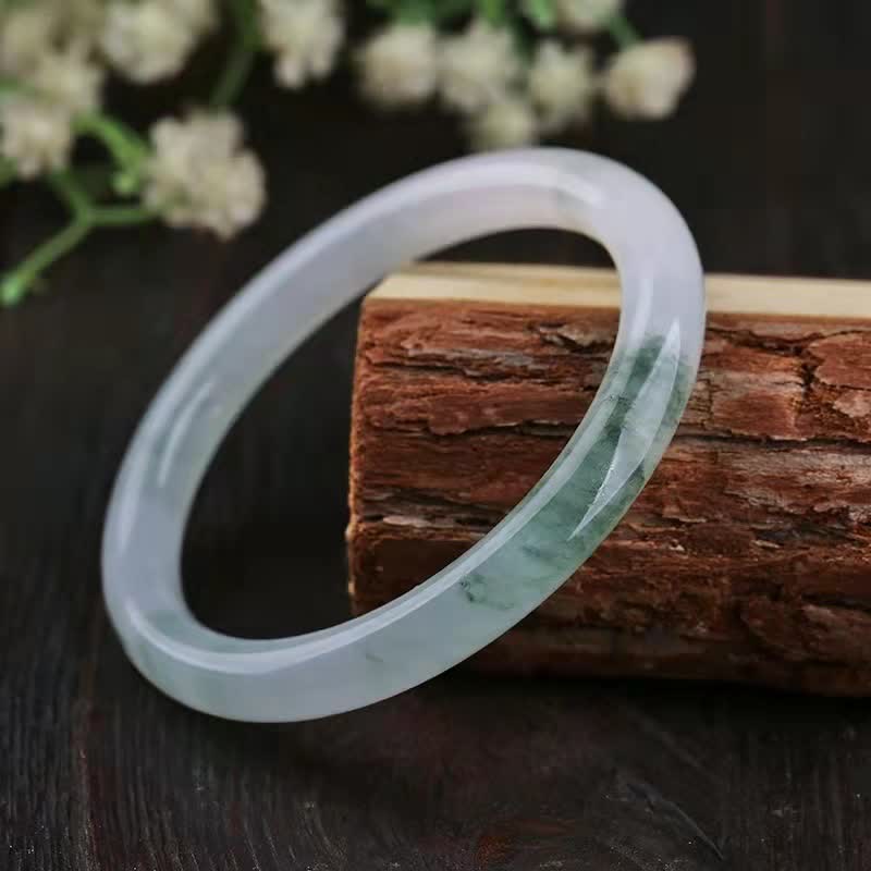 Buddha Stones Jade Abundance Luck Blessing Bracelet Bangle Bracelet BS 62mm
