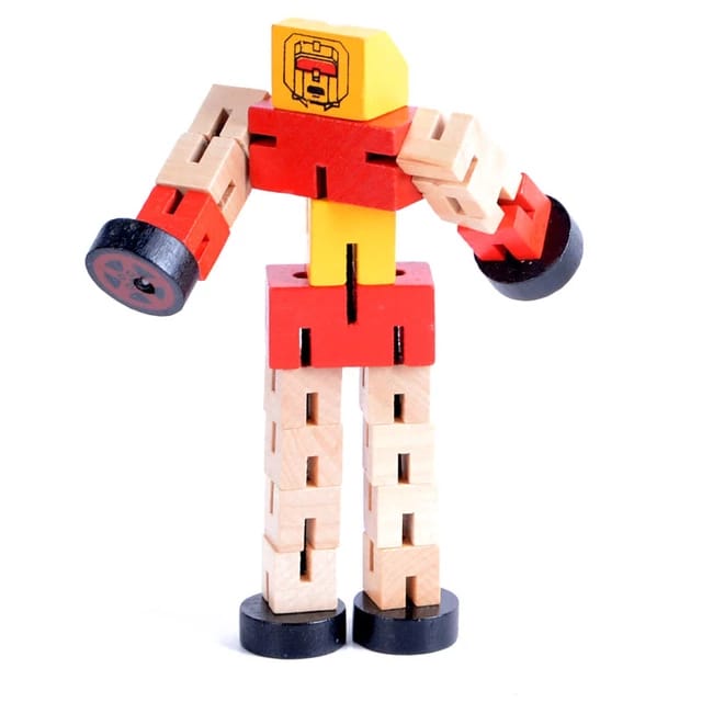 DIY Wooden Robot Transformation Twisting Blocks - 715