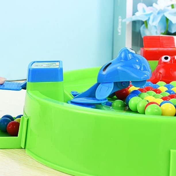 Fidtoy Hungry Frog Catch Beads Active Family Board Game for Kids Multiplayer Reflex Indoor Play