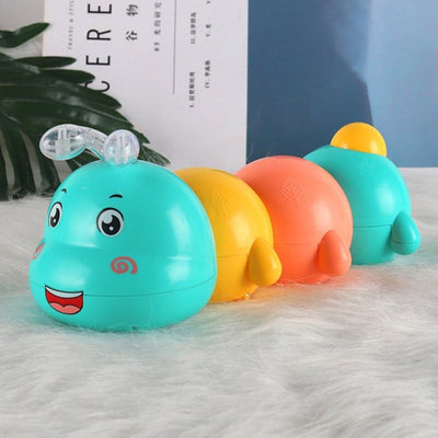 Fidtoy Magnetic Electric Caterpillar Light Sound Toy Set for Toddlers Crawling Music Play Age 12M+