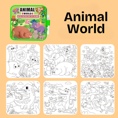 Libro de Colorear Reutilizable con Agua Sin Manchas DoodleDry™