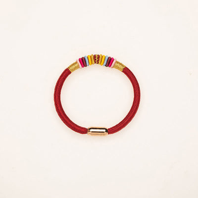 Buddha Stones Tibetan Handmade King Kong Knot Protection Magnetic Buckle Braided Bracelet Bracelet BS 10