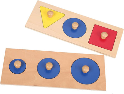 Matériel Montessori LEADER JOY, encastrements géométriques, puzzles pour tout-petits et enfants d'âge préscolaire