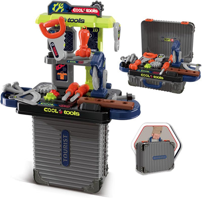 Fidtoy Kids Tool Bench Set Pretend Play Construction Workbench Toy