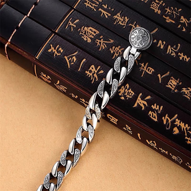 Buddha Stones Tibet Om Mani Padme Hum Double Dorje Vajra Creativity Bracelet Bracelet BS 2