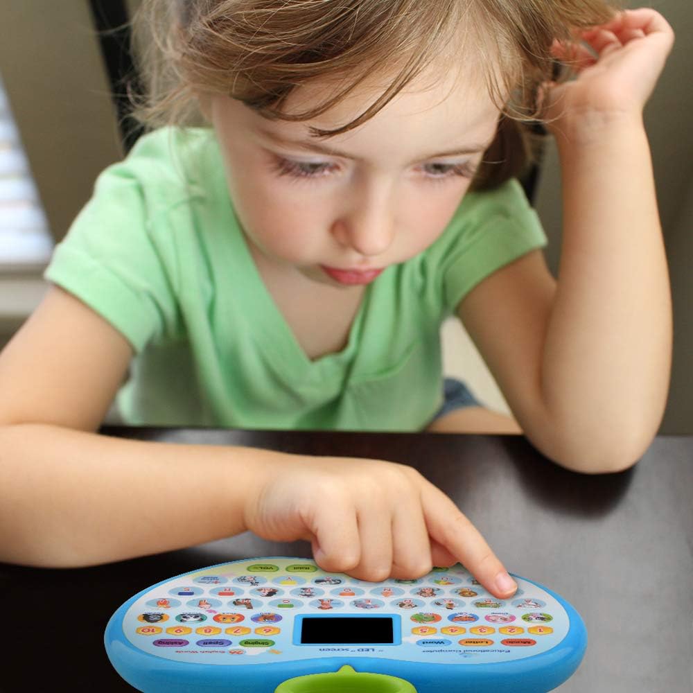 Fidtoy Ordinateur Éducatif Apple avec Écran LED pour Enfants