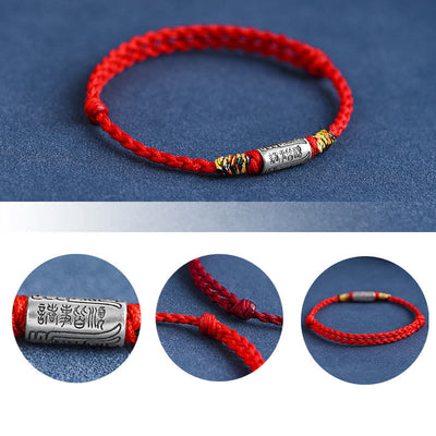 Foviel Handcrafted 925 Sterling Silver Everything Goes Well Design Protection Strength Bracelet Anklet