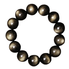 Buddha Stones Tibetan Obsidian Purification Bracelet Bracelet BS main