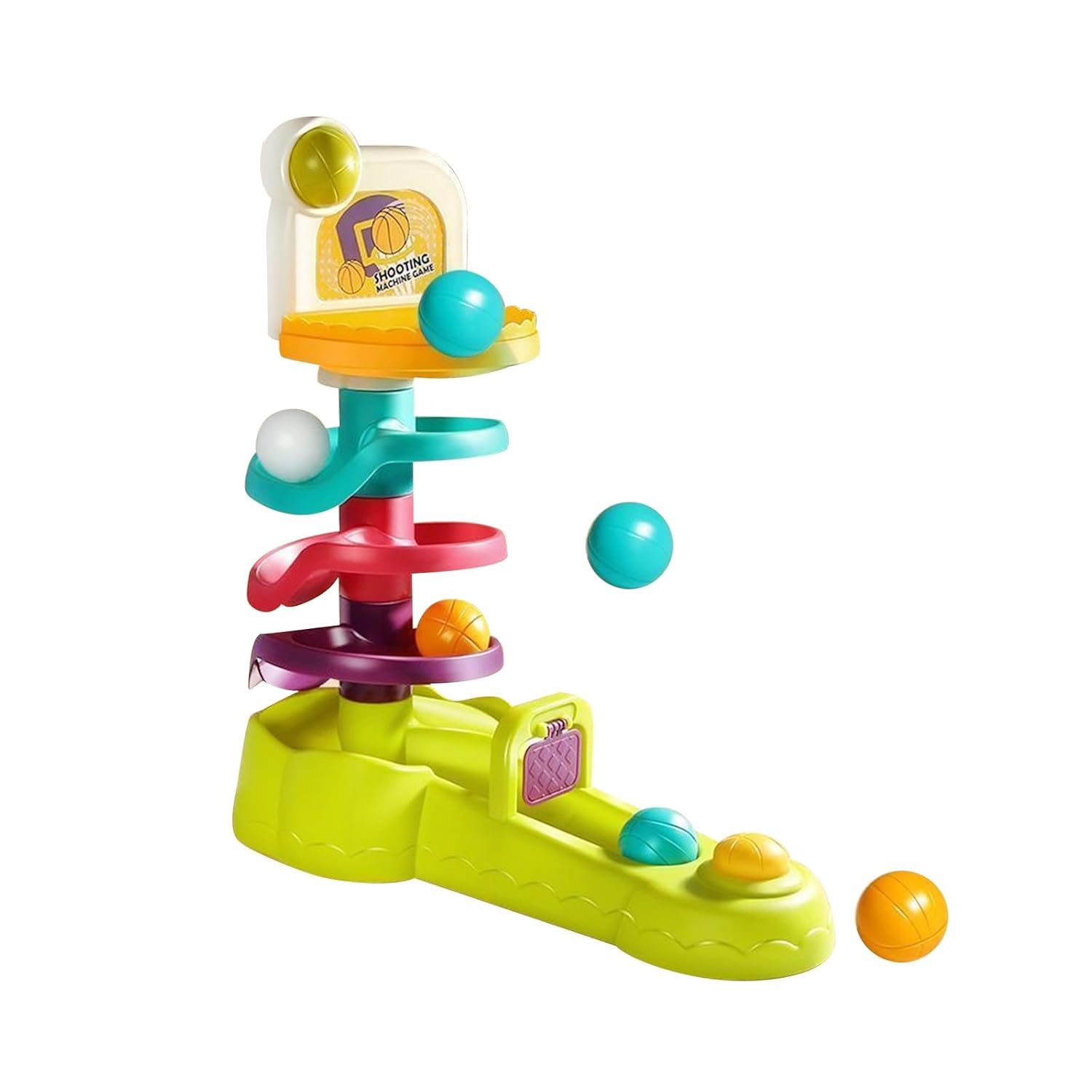 Fidtoy Wooden Marble Run Toy for Toddlers | STEM Building Set for Fine Motor Skills & Logic Development