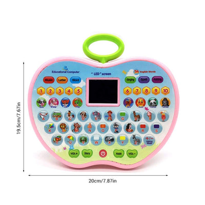 Fidtoy Ordinateur Éducatif Apple avec Écran LED pour Enfants