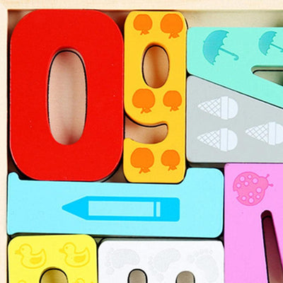Fidtoy Tangram en bois - Jouet éducatif de chiffres pour les tout-petits Apprentissage précoce des mathématiques Puzzle Montessori